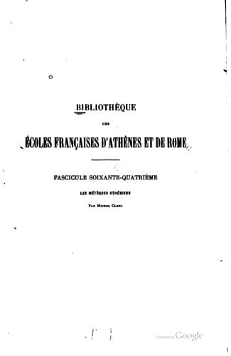 Tapa de Les métèques athéniens