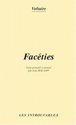 Tapa de Facéties