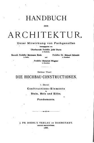 Tapa de Handbuch der Architektur