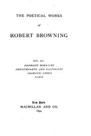 Tapa de The poetical works of Robert Browning (vol. xvii.) ..