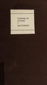 Tapa de Papers on acting