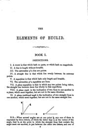 Tapa de The first six books of the Elements of Euclid, with numerous exercises