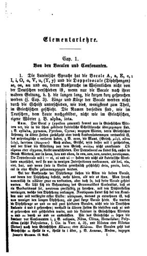 Tapa de Lateinische Grammatik