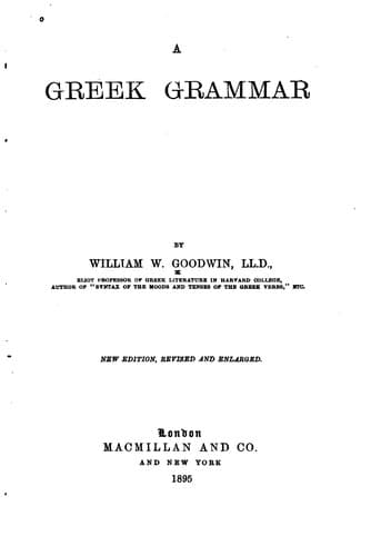 Tapa de Greek Grammar
