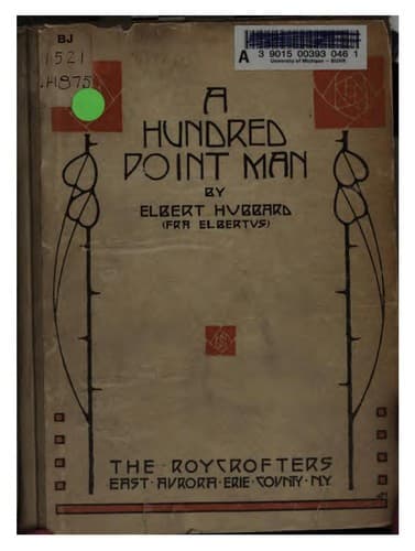Tapa de A Hundred Point Man