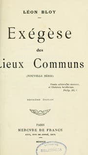 Tapa de Exégèse des lieux communs