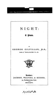 Tapa de Night: A Poem