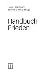 Tapa de Handbuch Frieden