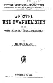 Tapa de Apostel und Evangelisten in den orientalischen Überlieferungen