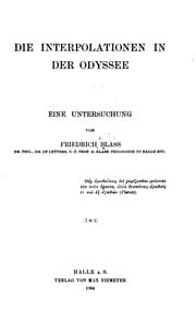 Tapa de Die Interpolationen in der Odyssee