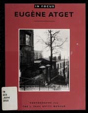 Tapa de Eugène Atget