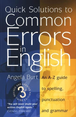 Tapa de Quick solutions to common errors in English