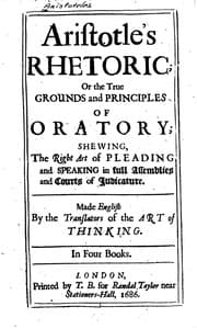 Tapa de Aristotle's Rhetoric: Or, The True Grounds and Principles of Oratory: Showing, the Right Art of ..