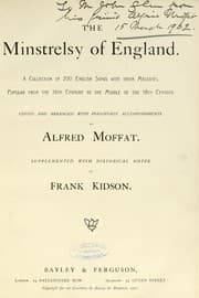 Tapa de The minstrelsy of England
