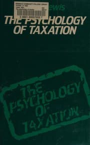 Tapa de The psychology of taxation