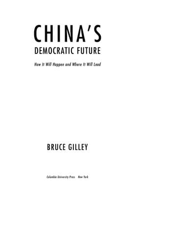 Tapa de China's democratic future