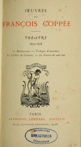 Tapa de Oeuvres. Théâtre