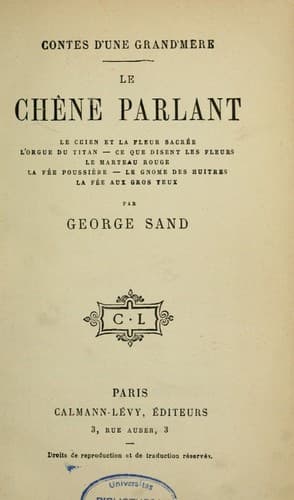Tapa de Contes d'une grand'mère