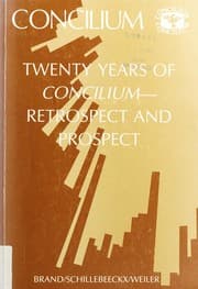 Tapa de Twenty years of Concilium