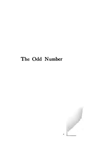 Tapa de The Odd Number: Thirteen Tales ...