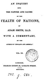 Tapa de An inquiry into the nature and causes of the wealth of nations. With a comm. by the author of ..