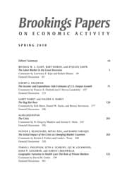 Tapa de Brookings papers on economic activity
