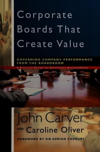 Tapa de Corporate boards that create value