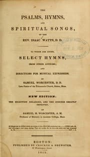 Tapa de The Psalms hymns, and spiritual songs, of the Rev. Isaac Watts, D.D.