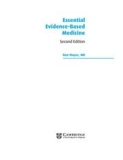 Tapa de Essential evidence-based medicine