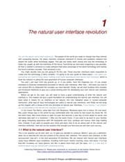 Tapa de Natural user interfaces in .NET