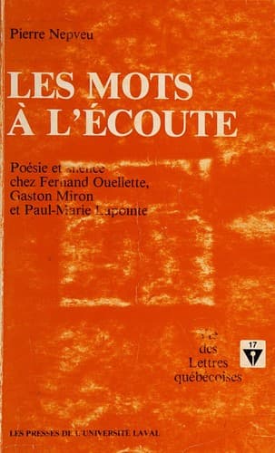 Tapa de Les mots a l'ecoute