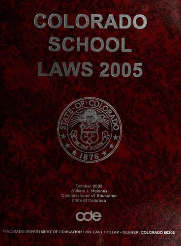 Tapa de Colorado school laws
