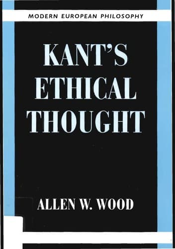 Tapa de Kant's ethical thought