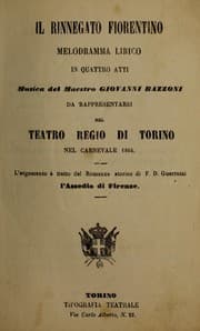 Tapa de Il rinnegato fiorentino
