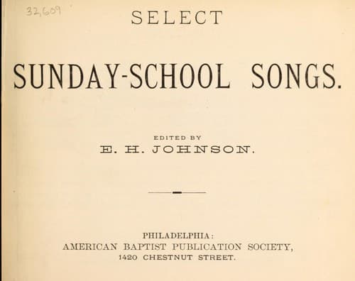 Tapa de Select Sunday-school songs