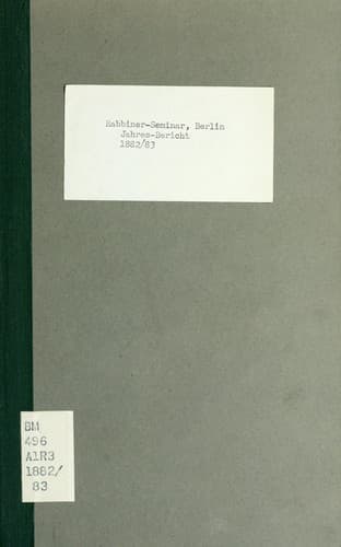 Tapa de Jahres-Bericht