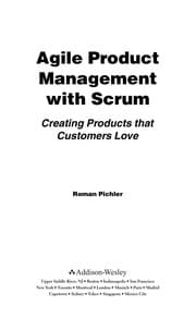 Tapa de Agile product management with Scrum
