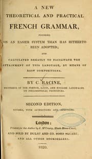 Tapa de A new theoretical and practical French grammar ...