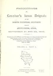 Tapa de Proceedings of Crocker's Iowa Brigade ... biennial reunion ...