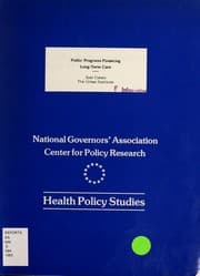 Tapa de Public programs financing long-term care
