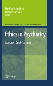 Tapa de Ethics in psychiatry