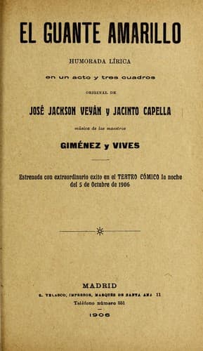 Tapa de El guante amarillo