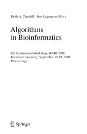 Tapa de Algorithms in Bioinformatics