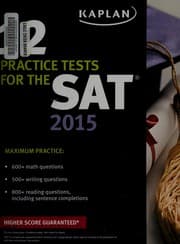 Tapa de 12 practice tests for the SAT 2015