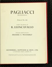 Tapa de Pagliacci =
