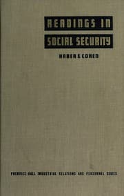 Tapa de Readings in social security