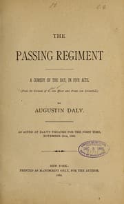 Tapa de The passing regiment