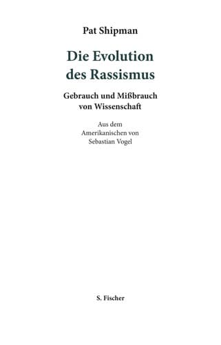 Tapa de Die Evolution des Rassismus