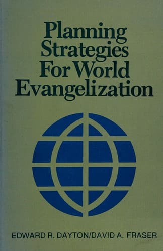 Tapa de Planning strategies for world evangelization