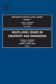 Tapa de Multi-level issues in creativity and innovation